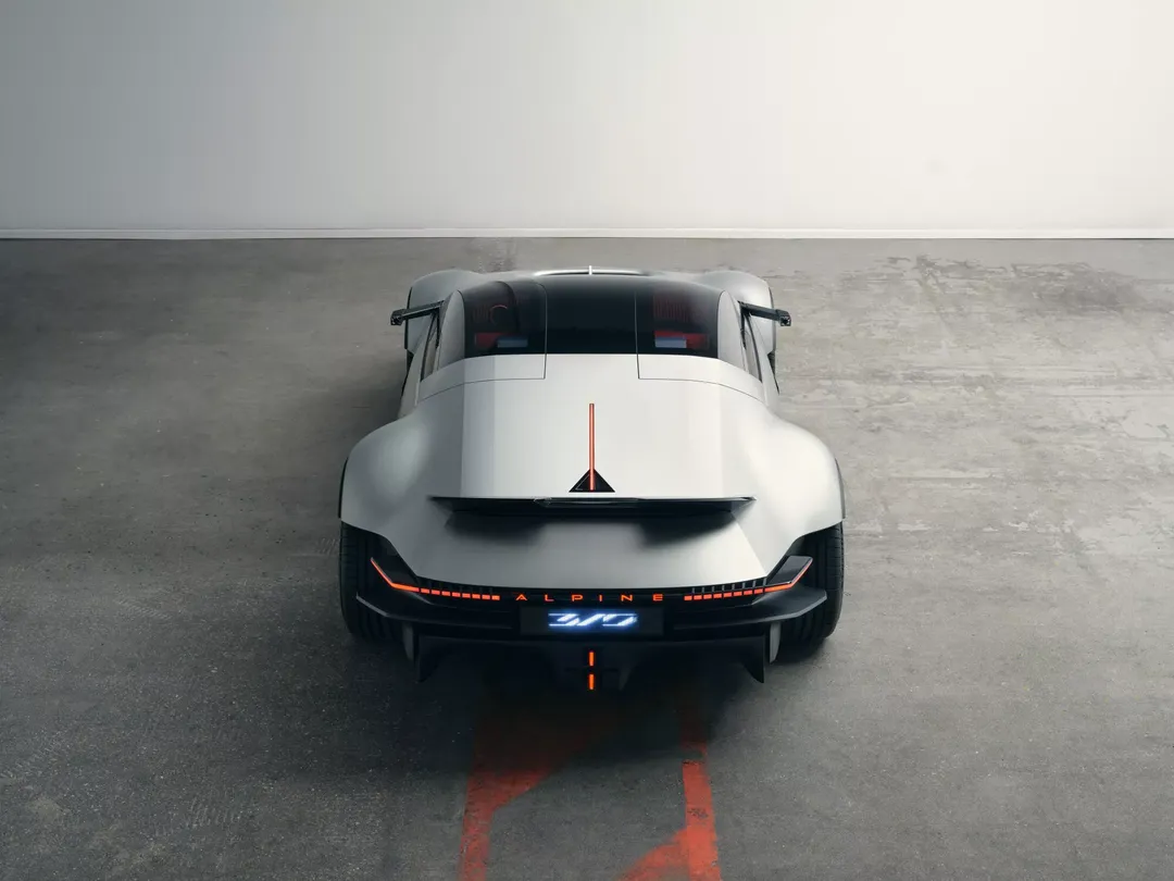 Alpine A310 Vision — tył, widok z góry