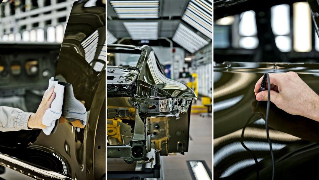 Porsche 911 GT3 Bergsport — proces czyszczenia i montażu w fabryce