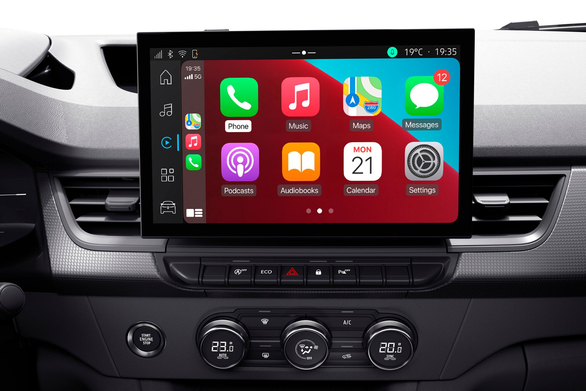 Renault Kangoo E-Tech — detale, Apple CarPlay