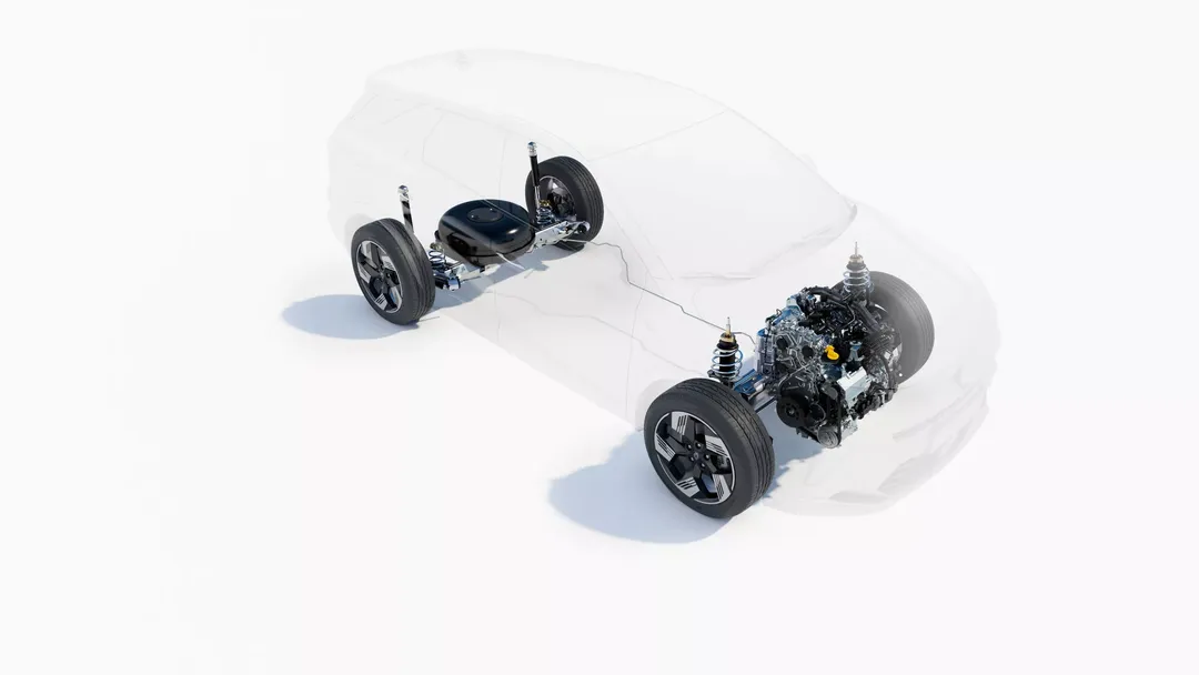 Renault Symbioz Eco-G 120 — przód, symetryczne ujęcie na wprost