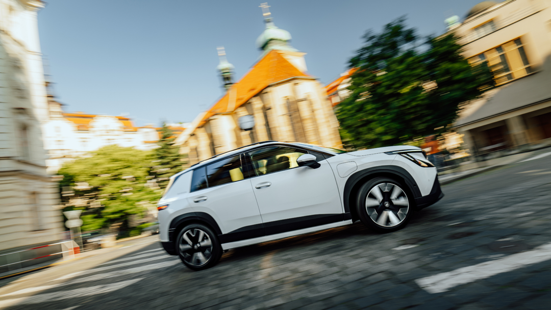 Škoda Epiq — bok, jazda w mieście