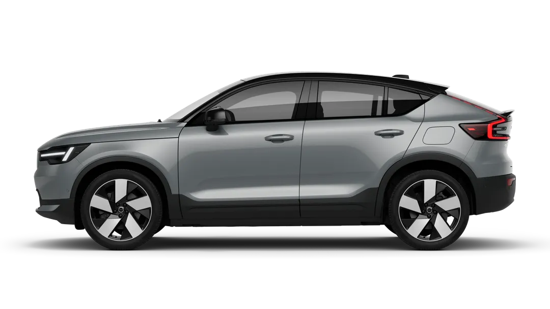 Volvo C40 — bok, szary