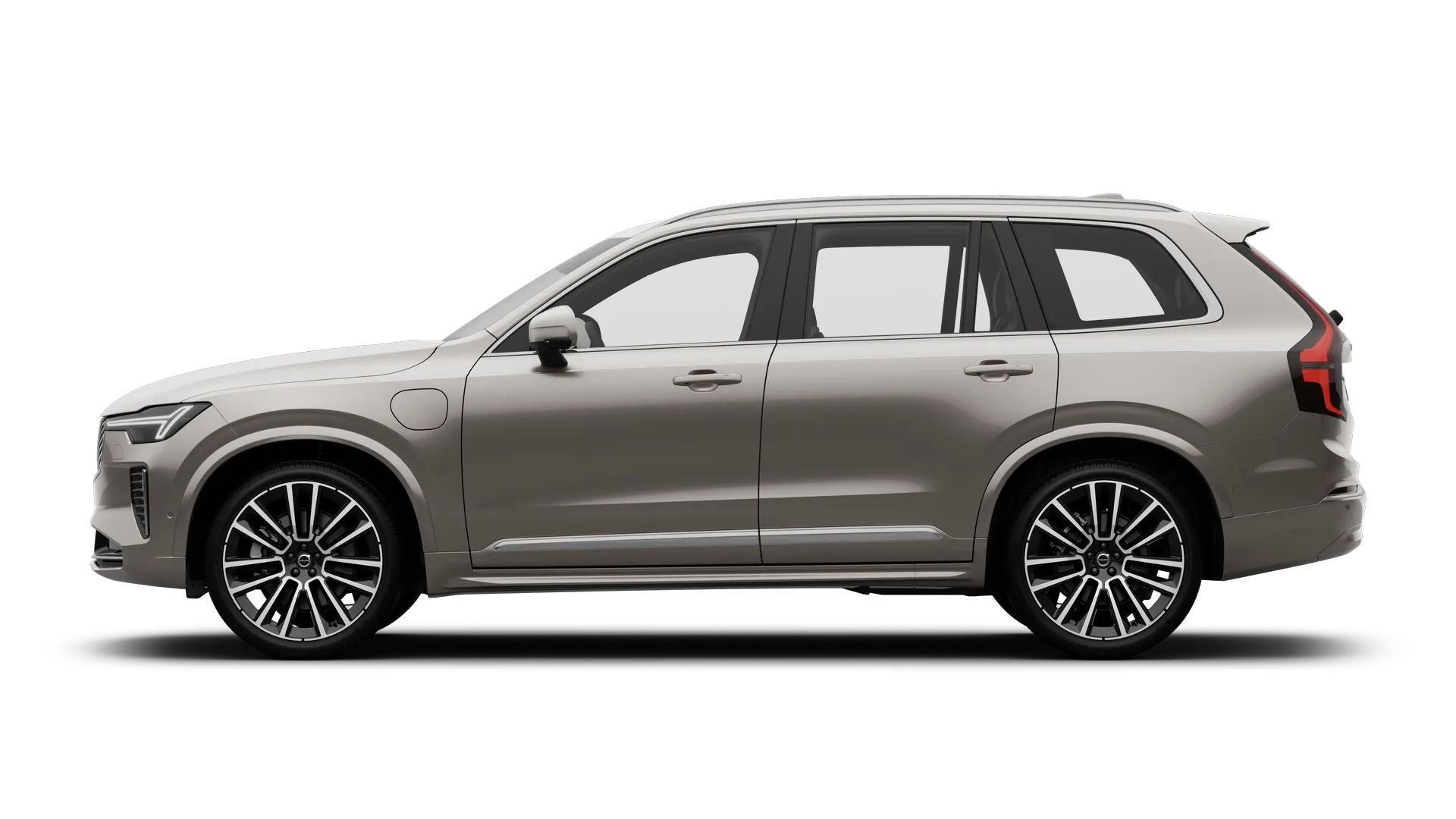 Volvo XC90 — bok, beżowy
