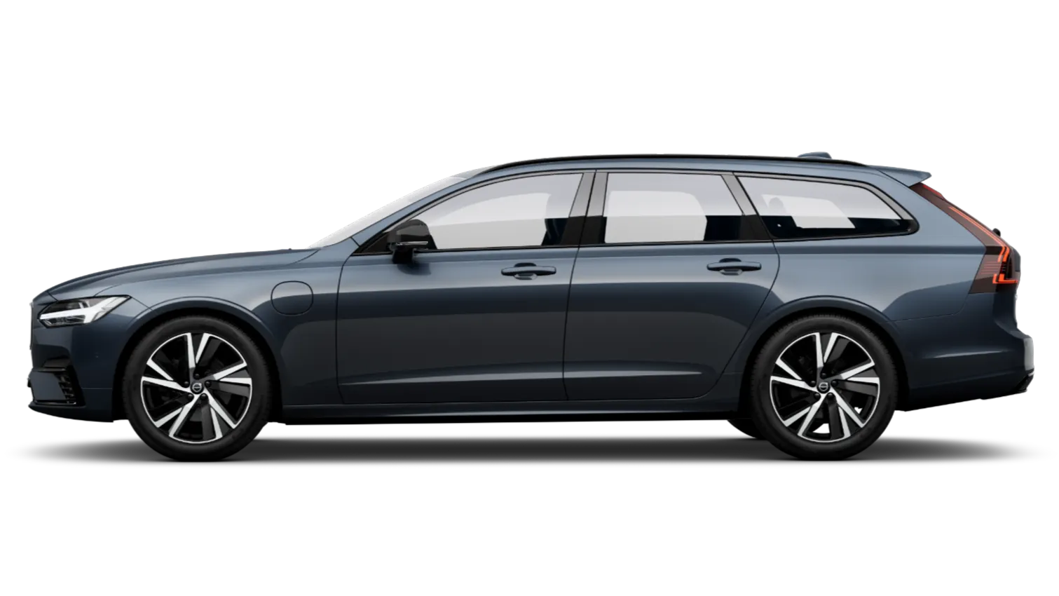Volvo V60 — bok, ciemnoniebieski